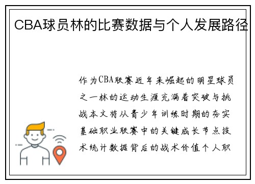 CBA球员林的比赛数据与个人发展路径